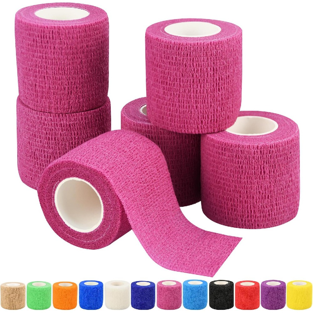 Finger Tape Athletic - 2 bandages auto-adhésifs cohesifs, 2,5 cm