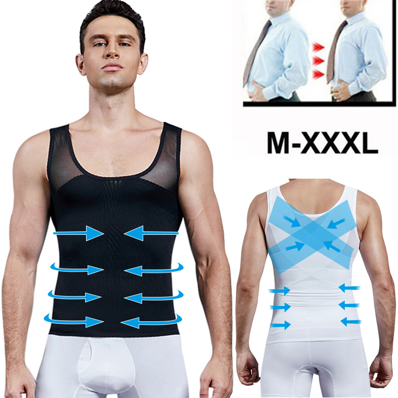 Crossfit Weight Vest - Hommes Shapewear Poitrine Chemise de Compression