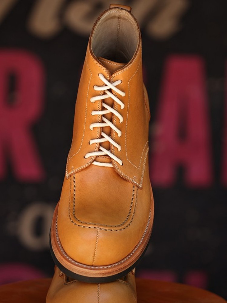 Bottines à lacets en cuir véri - Crossfit Male avis et prix