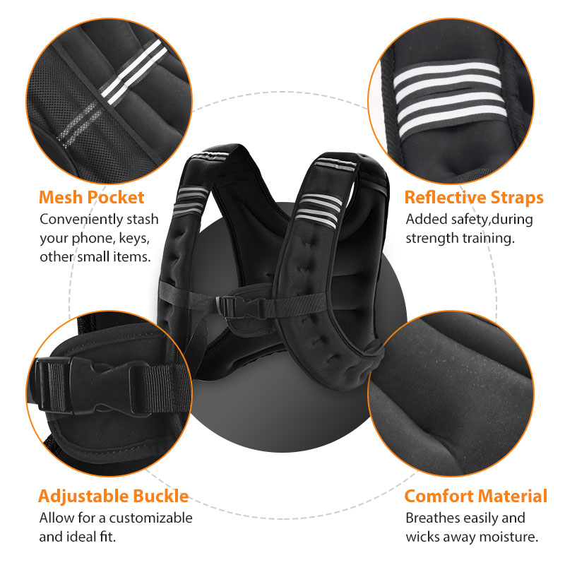Gilet lesté de 12 lb avec band - Crossfit Weight Vest avis et prix